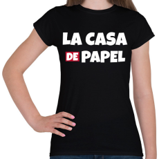 PRINTFASHION LA CASA DE PAPEL - Női póló - Fekete