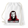 PRINTFASHION La casa de papel - Sportzsák, Tornazsák - Fehér