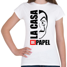 PRINTFASHION La case de papel - Női póló - Fehér