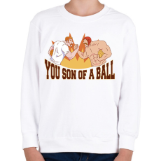 PRINTFASHION Labdajátékos - Gyerek pulóver - Fehér