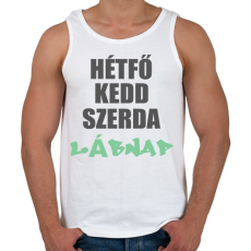 PRINTFASHION Lábnap - Férfi atléta - Fehér