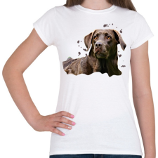 PRINTFASHION labrador - Női póló - Fehér női póló