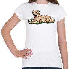 PRINTFASHION Labrador - Női póló - Fehér