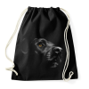PRINTFASHION Labrador portré - Sportzsák, Tornazsák - Fekete