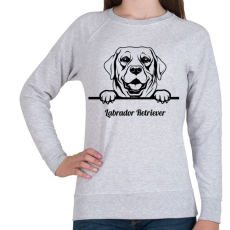 PRINTFASHION Labrador Retriver - Női pulóver - Sport szürke