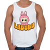 PRINTFASHION Labubu - Férfi atléta - Fehér