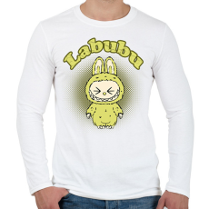 PRINTFASHION labubu - Férfi hosszú ujjú póló - Fehér