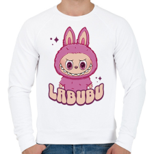 PRINTFASHION Labubu - Férfi pulóver - Fehér férfi pulóver, kardigán
