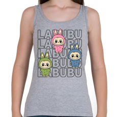 PRINTFASHION Labubu - Női atléta - Sport szürke