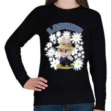 PRINTFASHION Labubu - Női pulóver - Fekete női pulóver, kardigán