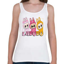 PRINTFASHION labubu-seeklogo - Női atléta - Fehér női trikó