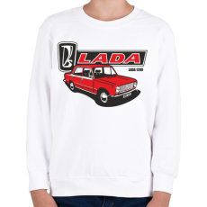 PRINTFASHION lada 1200 - Gyerek pulóver - Fehér