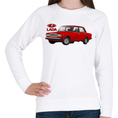 PRINTFASHION Lada 1500 - Női pulóver - Fehér