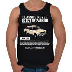 PRINTFASHION Lada 2105 - Férfi atléta - Fekete