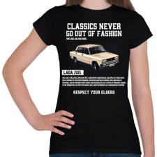 PRINTFASHION Lada 2105 - Női póló - Fekete női póló