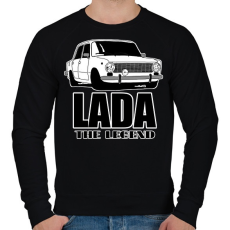 PRINTFASHION lada - Férfi pulóver - Fekete