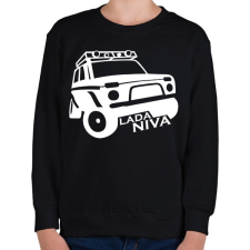 PRINTFASHION Lada Niva - Gyerek pulóver - Fekete gyerek pulóver, kardigán