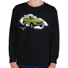 PRINTFASHION LADA NIVA - Gyerek pulóver - Fekete