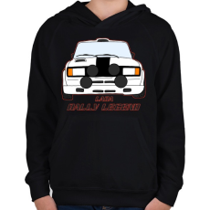 PRINTFASHION Lada rally legend - Gyerek kapucnis pulóver - Fekete