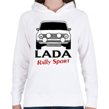 PRINTFASHION Lada rally - Női kapucnis pulóver - Fehér női pulóver, kardigán