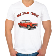 PRINTFASHION Ladás csoda - Férfi V-nyakú póló - Fehér férfi póló