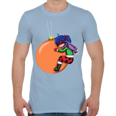 PRINTFASHION Ladybug - Férfi póló - Világoskék