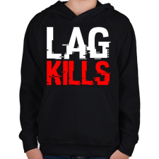 PRINTFASHION Lag Kills - Gyerek kapucnis pulóver - Fekete gyerek pulóver, kardigán