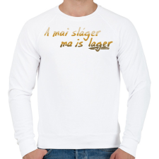 PRINTFASHION Lager  - Férfi pulóver - Fehér férfi pulóver, kardigán