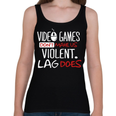 PRINTFASHION Laggolás - Női atléta - Fekete