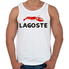 PRINTFASHION Lagoste - Férfi atléta - Fehér atléta, trikó