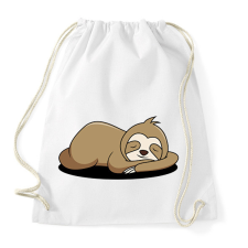 PRINTFASHION Lajhár alszik - Sportzsák, Tornazsák - Fehér tornazsák