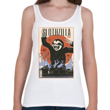 PRINTFASHION Lajhár godzilla - Női atléta - Fehér női trikó