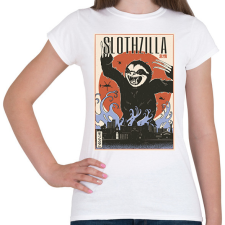 PRINTFASHION Lajhár godzilla - Női póló - Fehér női póló