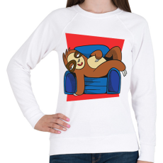 PRINTFASHION Lajhár - Női pulóver - Fehér