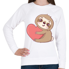 PRINTFASHION Lajhár  - Női pulóver - Fehér