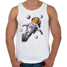 PRINTFASHION Lajhár űrhajós - Férfi atléta - Fehér