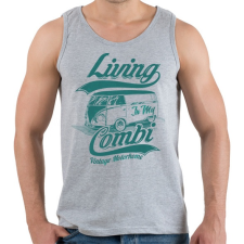 PRINTFASHION Lakókocsi - Férfi atléta - Sport szürke atléta, trikó