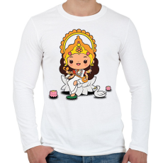 PRINTFASHION lakshmi04 - Férfi hosszú ujjú póló - Fehér