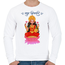 PRINTFASHION lakshmi05 - Férfi pulóver - Fehér