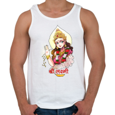 PRINTFASHION lakshmi07 - Férfi atléta - Fehér atléta, trikó