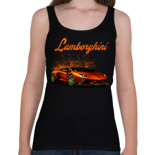 PRINTFASHION lamborghini - Női atléta - Fekete női trikó