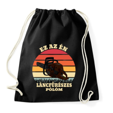 PRINTFASHION Láncfűrész / Favágó - Sportzsák, Tornazsák - Fekete tornazsák