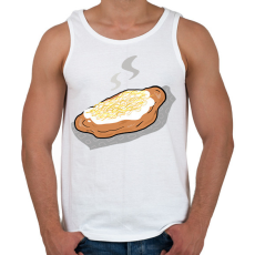 PRINTFASHION Lángos - Férfi atléta - Fehér