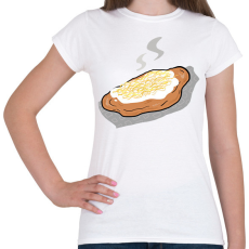 PRINTFASHION Lángos - Női póló - Fehér