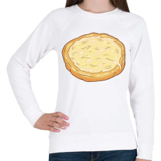 PRINTFASHION Lángos - Női pulóver - Fehér