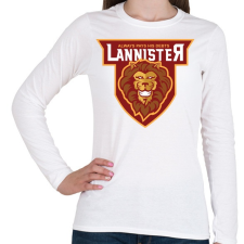PRINTFASHION Lannister - Női hosszú ujjú póló - Fehér női póló