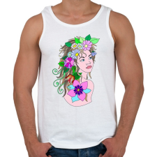 PRINTFASHION Lány - Férfi atléta - Fehér atléta, trikó