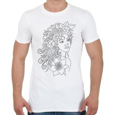 PRINTFASHION Lány - Férfi póló - Fehér