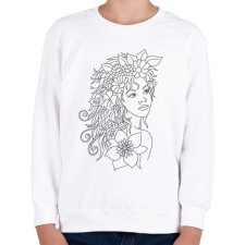 PRINTFASHION Lány - Gyerek pulóver - Fehér gyerek pulóver, kardigán