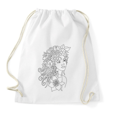 PRINTFASHION Lány - Sportzsák, Tornazsák - Fehér tornazsák